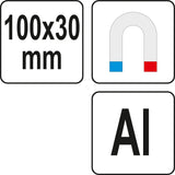 Spaustuvų lūpų apsaugos gumuotos | Aliuminis | 100 mm | 2 vnt. (YT-65001)