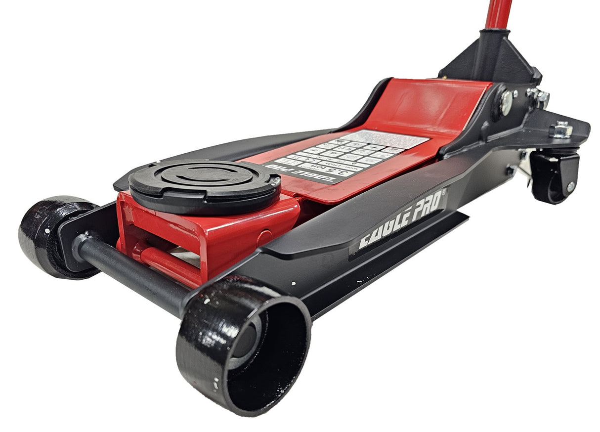 Domkratas ant ratukų | hidraulinis | dvigubas stūmoklis | 95-540 mm | 3.5 t. (LFJ35)