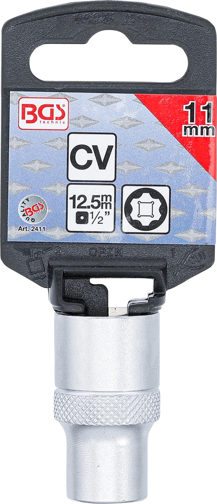 Galvutė šešiakampė | Super Lock | 12.5 mm (1/2") | 11 mm (2411)