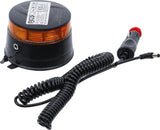 Belaidis besisukantis įspėjamasis švyturėlis | geltonas | su magnetu | 12 V / 24 V | Ø 130 mm (70343)