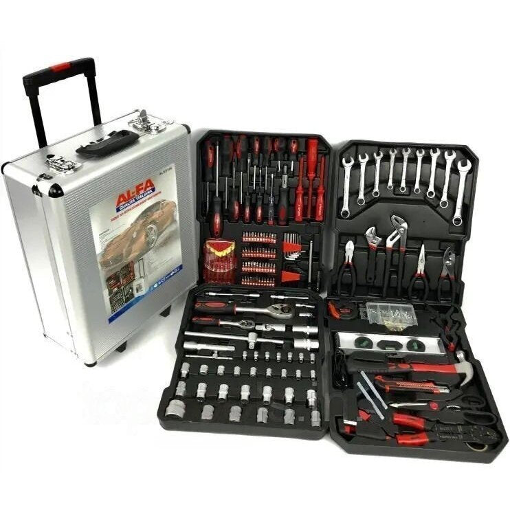 TOOL SET IN ALUMINUM CASE | WITH WHEELS | 187 PCS. (SK58280)