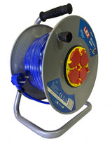 Ilgintuvas su metaliniu būgnu | 4 hermetinės rozetės | 3x2.5mm2 | 50 m (EG-0060)