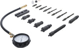 Dyzelinis kompresijos matuoklis su adapteriais (62660)