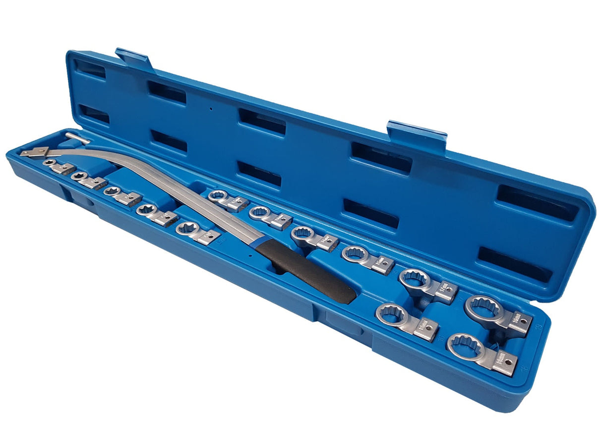 Diržo įtempimo raktai | 12 kampų 12 - 19 mm / E-tipo E10 - E18 (SK1078)