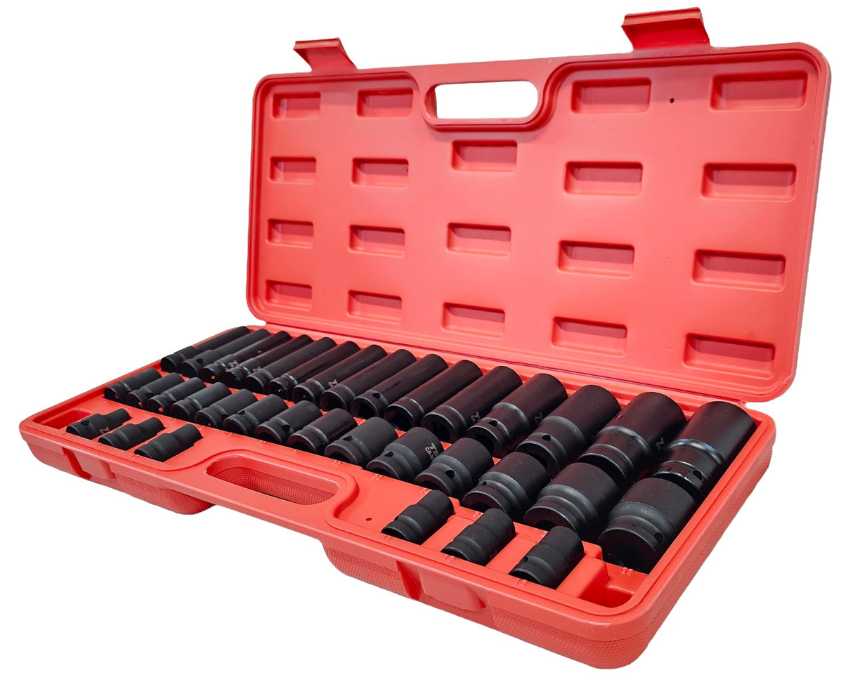 Smūginių ilgų ir trumpų galvučių rinkinys | CR-MO | 8 - 32 mm | 35 vnt. (SK12235P)