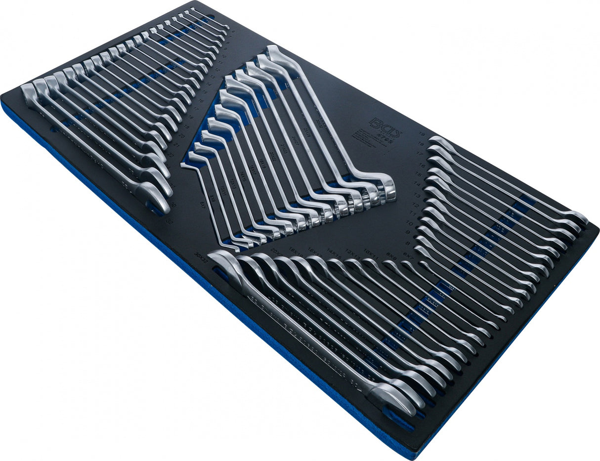 Įrankių dėklas XL: kombinuotas veržliaraktis / dvigubas veržliaraktis / dvigubas atviras veržliaraktis ir terkšlinių veržliarakčių rinkinys | 57 vnt (4792)