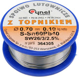 Lydmetalio viela Ø 0,70mm. 100g su fliusu (76806)