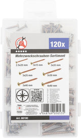 Daugiafunkciniai varžtai | Kryžminė galvutė PZ2 | 120 vnt. (88190)