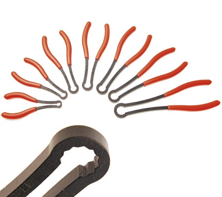 Užspaudžiamų lanksčių raktų-replių komplektas 7 vnt, 12 kampų,  8-17 mm (5288)