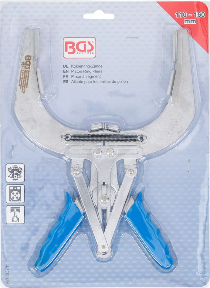 Stūmoklių žiedų suspaudimo replės | 110-160 mm (8371)