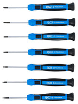Tiksliųjų atsuktuvų rinkinys | PH00 - PH0 / slot SL 2.5 - 3.0 mm / T8 - T9 - T10 | 7 vnt  (4881)