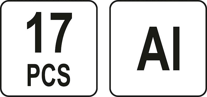 Guolių dreifo rinkinys | 17 vnt. (YT-25415)