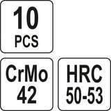 Sraigtiniai ištraukikliai | 10 vnt. (YT-05890)