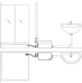 Nuotekų pompa / siurblys dušui ir kriauklei | be prijungimo į WC | 250W (75945)