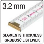 Medinis sulankstomas metras | 1 m (YT-7090)