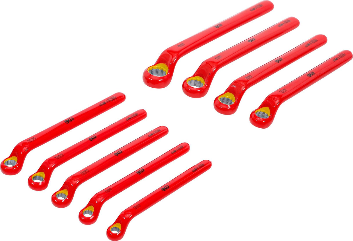 VDE žiedinių veržliarakčių rinkinys | gilus poslinkis | 10 - 24 mm | 9 vnt. (72035)