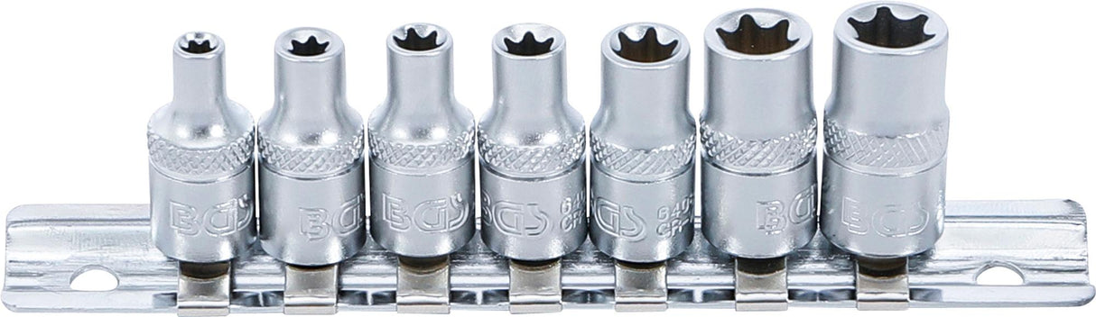 Galvučių rinkinys E-Tipas | 6,3 mm (1/4") | E4 - E11 | 7 vnt. (6402)