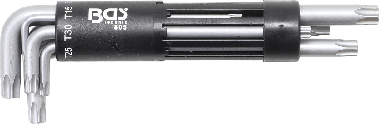 L-образных ключей набор | длинные | Torx с отверстием T10 - T50 | 8 шт.