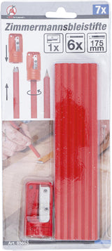 Dailidės pieštukai | 175 mm | su drožtuku | 7 vnt. (85853)