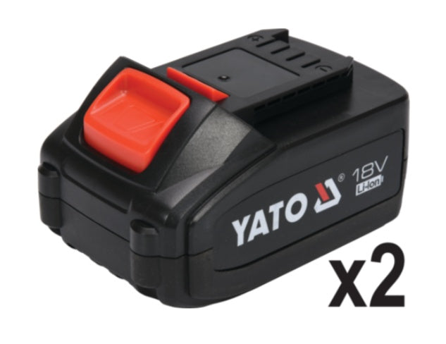 Akumuliatorinis kampinis šlifuoklis 4Ahx2 | soft start | 18V | 125 mm (YT-828295)