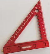 Aliuminis kampainis / medžio apdirbimo trikampė liniuotė | 90 | su baze (RS90A)