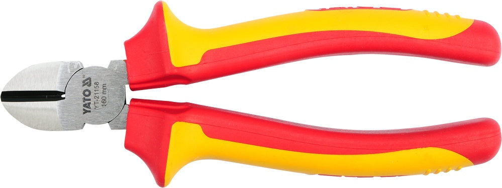 Replės aukštos įtampos laidams šoninio kirpimo 160mm, VDE 1000V (YT-21158)