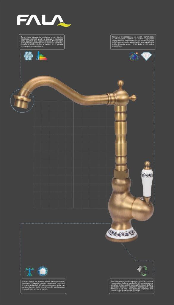 Maišytuvas virtuvinis bronzinis | Retro bronze 4 (75833)