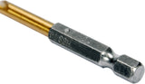 Grąžtas metalui su Hex 6.3 mm (1/4") galu HSS-TiN | 6.5 mm (YT-44765)
