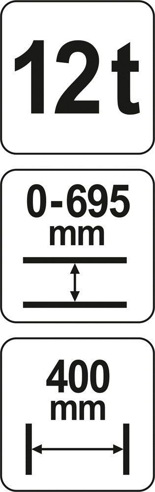 Hidraulinis presas 12 ton (YT-55580)