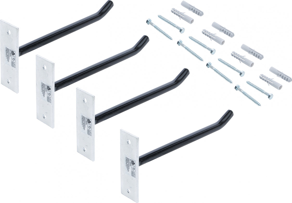 Sieninių kabliukų rinkinys ratams | 250 mm | 4 vnt. (88304)