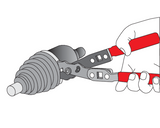 Replės pusašių gumų sąvaržoms (YT-0606)