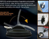 Prisisiurbiantis inkaras | su S formos kabliu | 125 x 50 mm | 2 vnt. (SCA2)