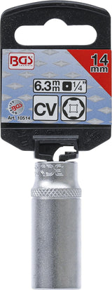 Galvutė ilga šešiakampė | 6,3 mm (1/4") | 14 mm (10514)