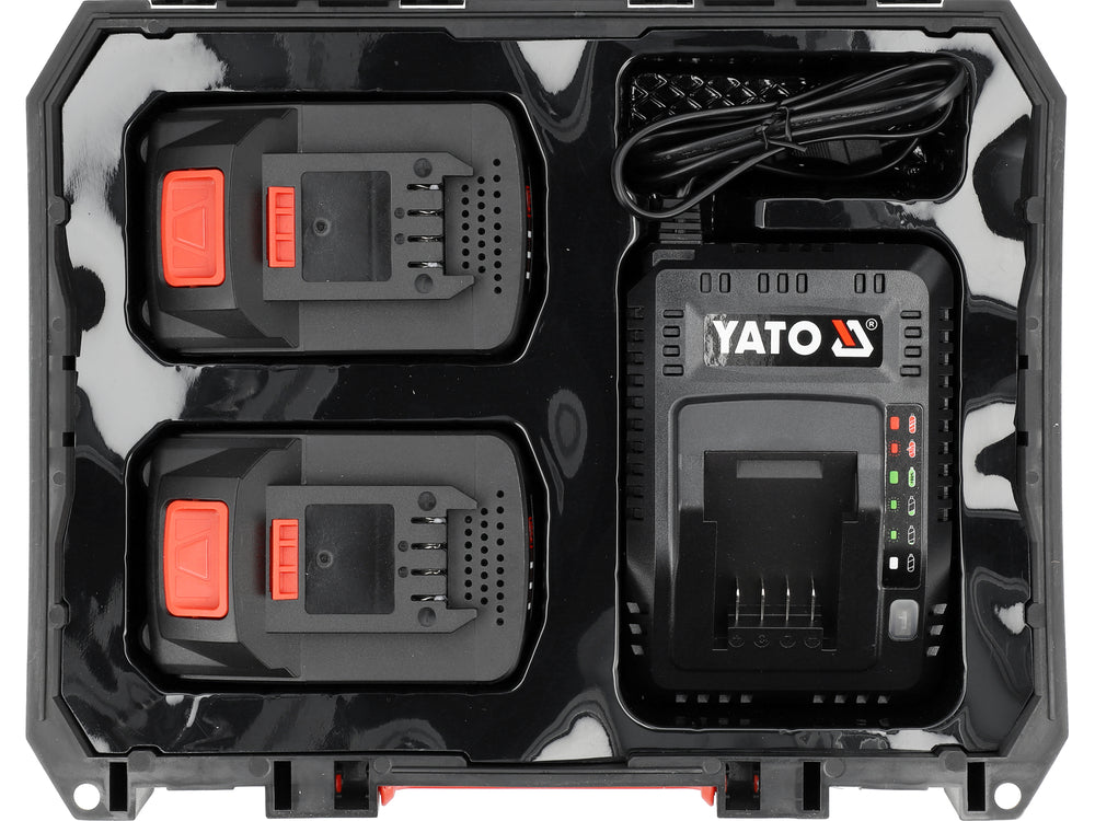 2 x 4.0 Ah baterijų ir greito 4.5A įkroviklio rinkinys | 18V (YT-828510)