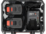 2 x 4.0 Ah baterijų ir greito 4.5A įkroviklio rinkinys | 18V (YT-828510)