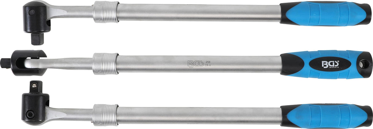 Lanksti rankena, ištraukiama | išorinis kvadratas 12,5 mm (1/2") | 450 - 600 mm (258)