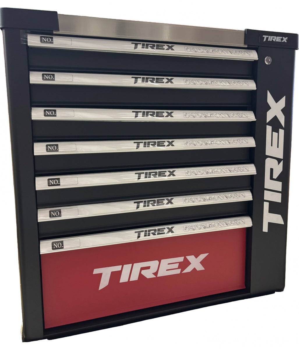 Įrankių spintelė ant ratukų | metalinis starviršis | su įrankiais | 7 stalčiai / 1 durelės | 322 įrankiai (H7002)