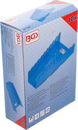 Magnetinis laikiklis kombinuotiesiems / žiediniams veržliarakčiams | Metalas | 10 lentynų (72091)