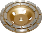 Deimantinis šlifavimo diskas | lėkštės tipo | dviejų eilių | M14x125 mm (DR0125B)
