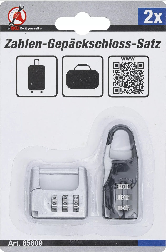 Kombinuotas bagažo spynelių rinkinys | 2 vnt. (85809)