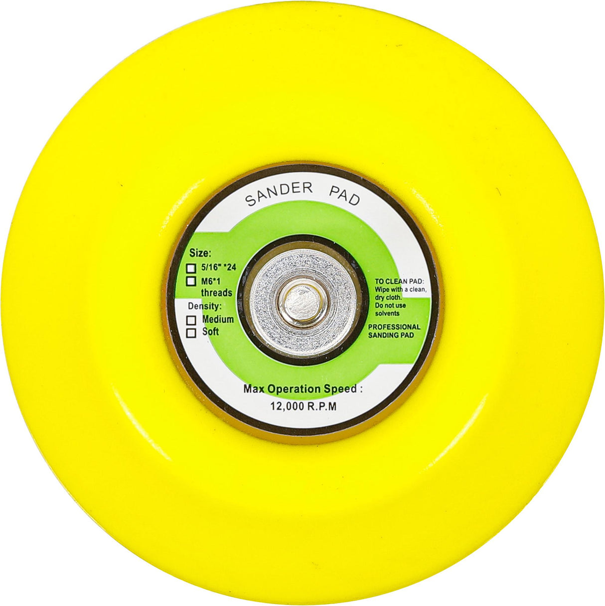 Velcro antgalis pneumatiniam šlifuokliui | Ø 75 mm | M6 x 1.0 (3291-70)