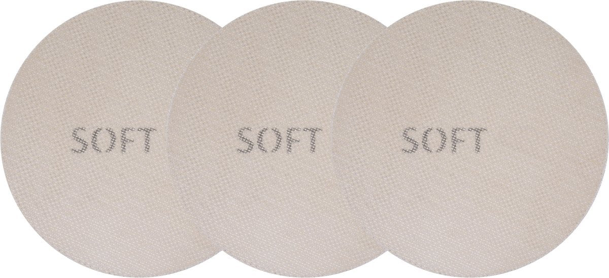 Šlifavimo tinklelis apvalus | minkštas | dulkėms pralaidus veliūras | 225 mm / P150 | 3 vnt. (YT-84574)