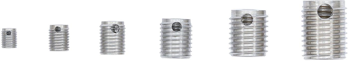 Vieliniai indėklai sriegiui | helikoliai | asortimentas | savisriegiai | 32 vnt. (6844)