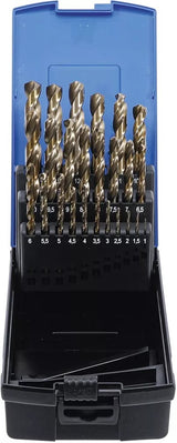 Grąžtų komplektas | HSS-G M35 kobalto plienas | 1 - 13 mm | 26 vnt. (116)