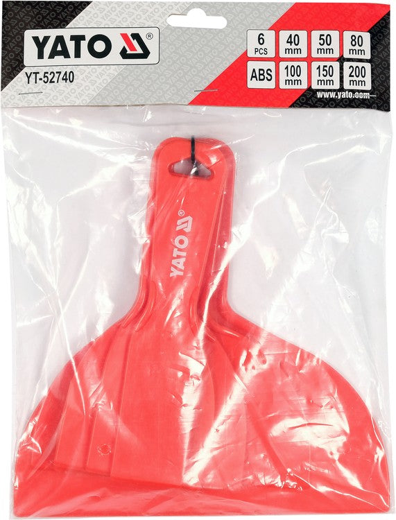 Glaistyklių / mentelių rinkinys | su rankenomis | 6 vnt. (YT-52740)