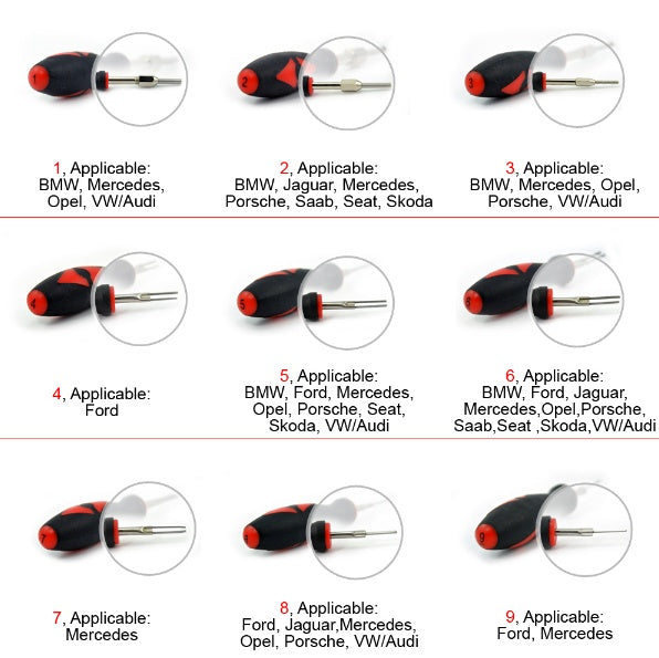 Laidų įrankių rinkinys | aušinimo jutikliams / laidynams / gnybtų blokams | 23 vnt. (TTS23)