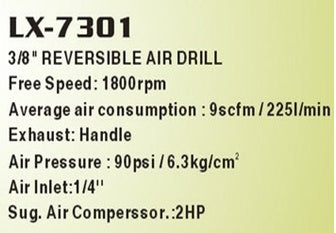 Pneumatinis gręžtuvas | 1,5 - 10 mm (LX-7301)