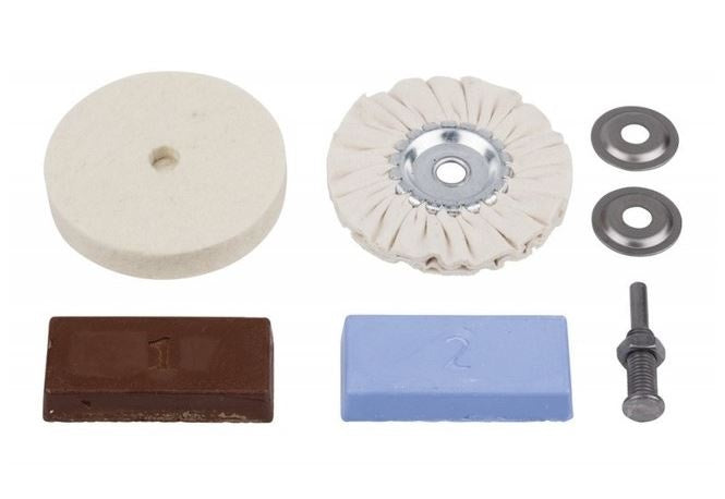 Poliravimo padų ir pastos rinkinys | Ø 100 mm | 5 vnt. (CP05)