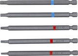 Antgalių rinkinys | 6,3 mm (1/4") | hex šešiakampis, T-Star (Torx) | 110 mm | 5 vnt. (4836)