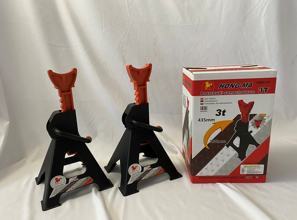 Atramų komplektas 3 t | su padais | 290-430 mm | 2 vnt. (JJ003)